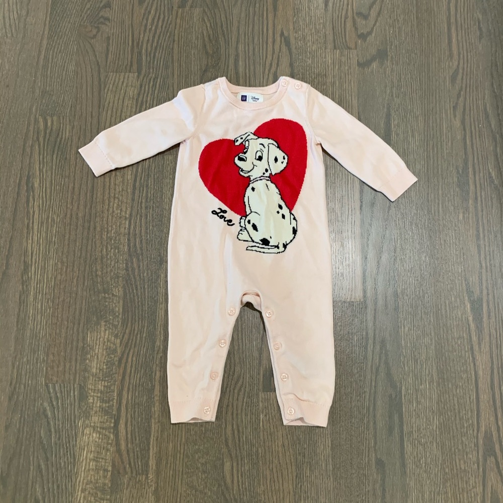 Gap Disney Dalmatian One Piece sweater romper